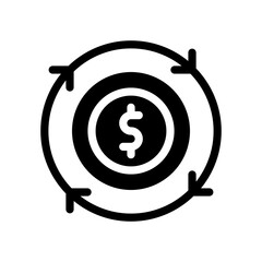 cash flow glyph icon