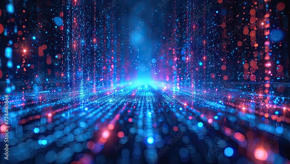 Poster modern technology and science concept with futuristic abstract background. digital network and cyber
