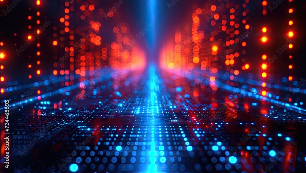 Poster modern technology and science concept with futuristic abstract background. digital network and cyber