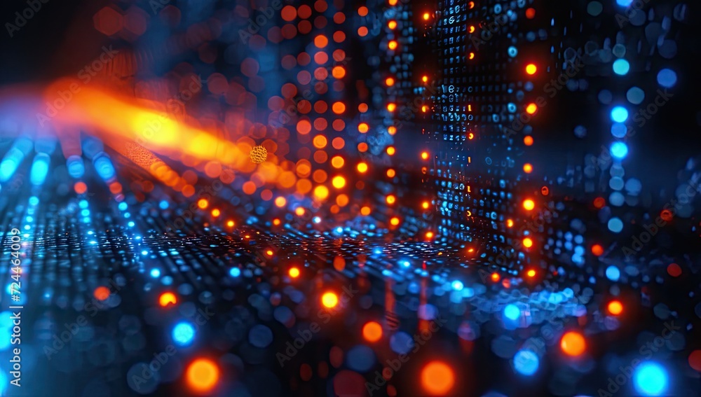 Poster modern technology and science concept with futuristic abstract background. digital network and cyber