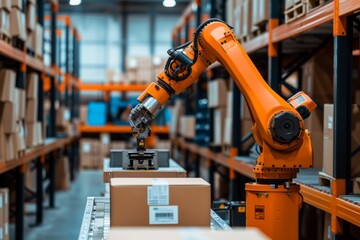 Cuttingedge Robot Streamlining Order Fulfillment With Precise Inventory Management And Assembly