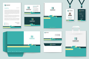 Classic Corporate identity  Real Estate full stationery template design.