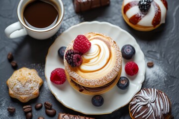 Indulge In Delectable Desserts And Rich Coffee In Chic Patisserie