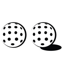 Two Pickleball Black Vector. You can use it as club logo, banner design etc.