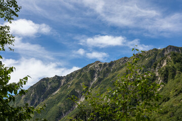 北アルプス登山道