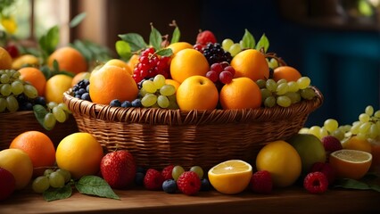 Panier de fruits frais