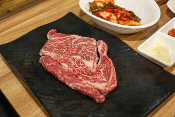 South Korean beef raw sirloin