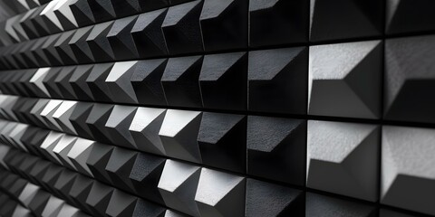 Modern Black Geometric Patterns and Textures