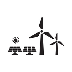 Sustainable energy icon  - obrazy, fototapety, plakaty