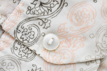 Shirt button closeup