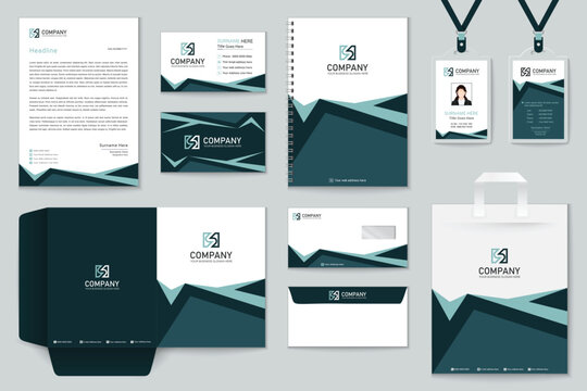 Classic Corporate identity  Real Estate full stationery template design.