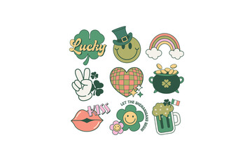 Retro St Patrick's Day PNG Sublimation T Shirt Design