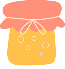 illustration of a jar of honey 