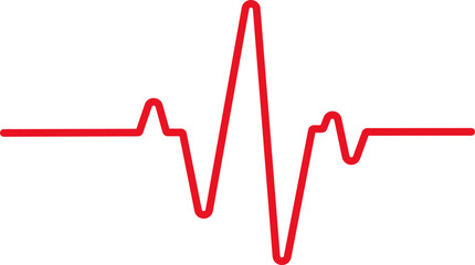 Heart Beat Pulse Vector Line