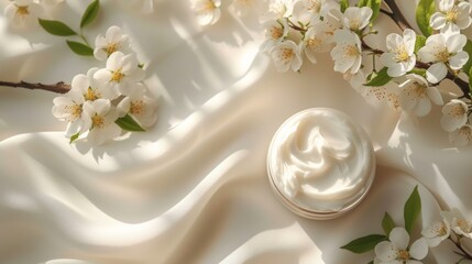 Beautiful background for hand cream advertising