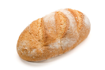 Chleb, pieczywo przenne wyizolowane na białym tle