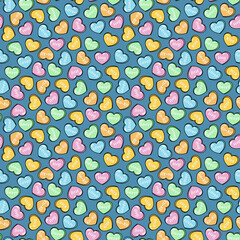 Valentine's day sweet heart candy seamless pattern