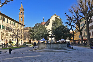 Firenze, la piazza di Santo Spirito - Toscana