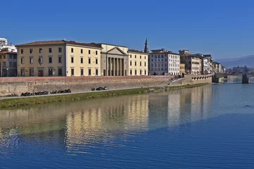 Cercles muraux Ponte Vecchio Firenze, l'Arno al Ponte Vecchio - Toscana