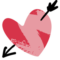 Heart shape element vector