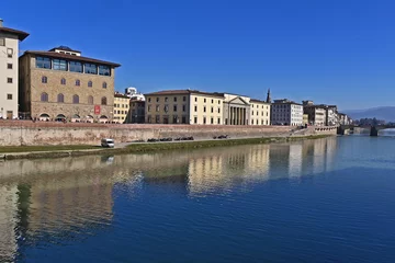 Photo sur Plexiglas Ponte Vecchio Firenze, l'Arno al Ponte Vecchio - Toscana