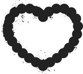 Spray heart element vector