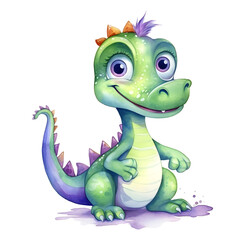 Fototapeta premium Baby Dino, Cute Dinosaur