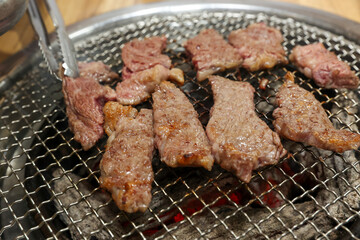 Korean beef raw sirloin bbq