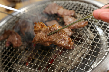Korean beef raw sirloin bbq