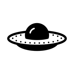 UFO in glyph style
