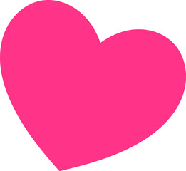 Pink heart element vector