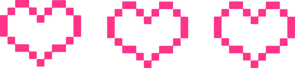 Heart pixel element vector