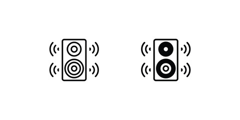 Speaker icon with white background vector stock illustration
