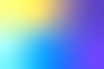 Abstract simple background with complex gradient blue yellow purple colors vector