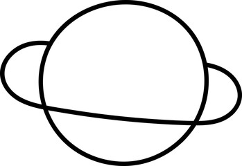 Cute saturn element vector © TWINS DESIGN STUDIO
