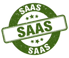 saas stamp. saas label. round grunge sign