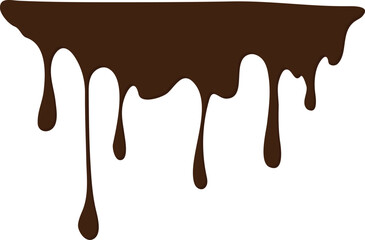 melted chocolate dripping vector