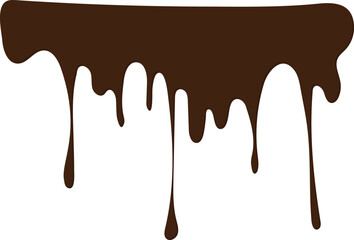 melted chocolate dripping vector