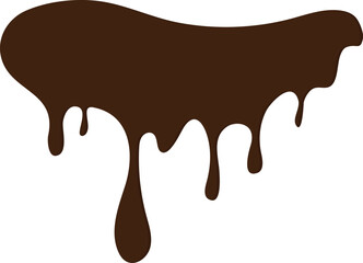 melted chocolate dripping vector