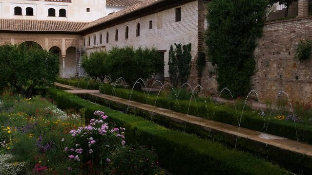 Generalife Palace (Palacio del Generalife), Alhambra, Granada, Andalusia, Spain