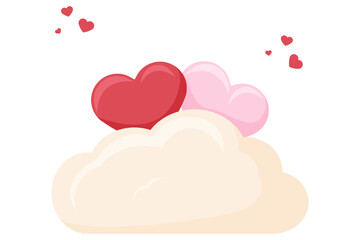 Love Cloud Cute Valentine Day Sticker