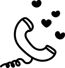 Obraz premium Cute telephone element vector