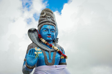 A statue of a Hindu deity in Mauritius 