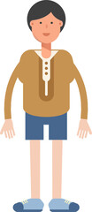 Fototapeta premium Boy Student Character Standing 