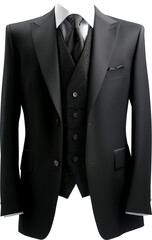 Suit isolated on transparent background. PNG