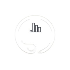 Minimalistic Bar Graph Logo Concept