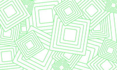 Abstract green background with squares.