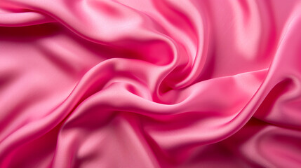 Fototapeta premium Luxury Blue Silk Fabric Texture. Satin Background. Elegantly Draped To Create Smooth Waves That Play With Light And Shadow