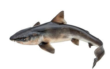 Unveiling the Mysteries of the Shark Catfish Isolated on Transparent Background.