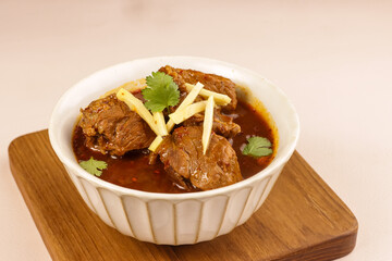 Nihari or Beef Shank Stew is Indian Beef Stew with Large Chunks of Beef Shanks in a Gravy Sauce.
